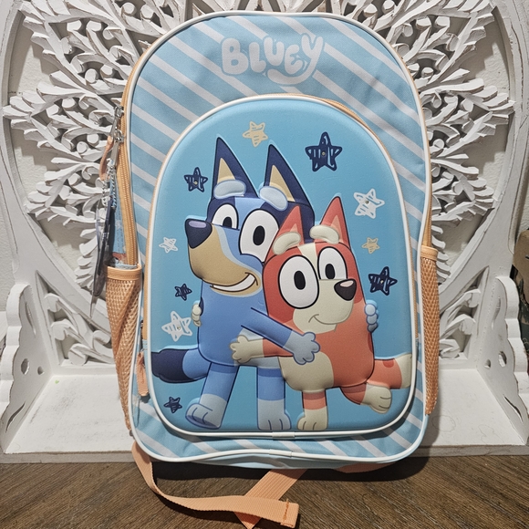 NEW Bluey Kids Light Up Backpack with Cartoon Characters - Picture 1 of 4